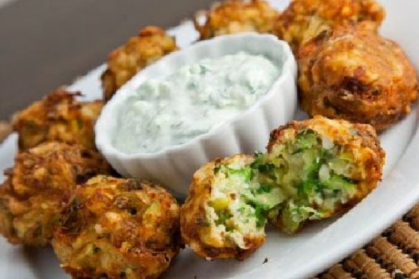 Courgette balls